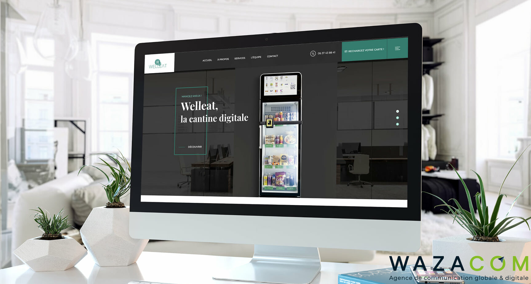WellEat, la cantine digitale, le site web